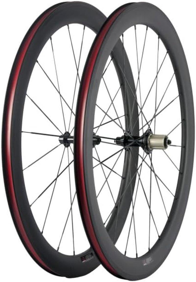 50Mm Carbon Fiber Clincher Racing Bike Wheel 