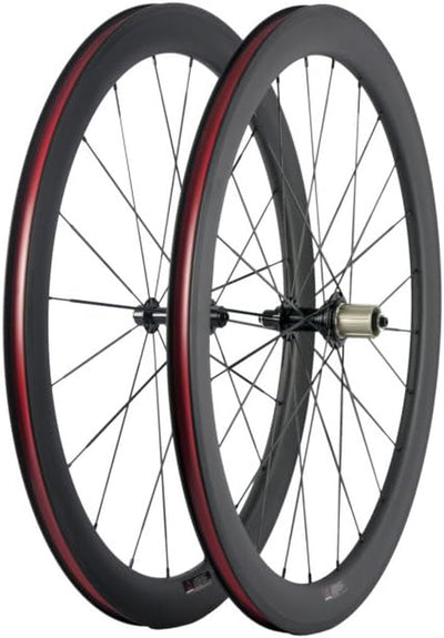 50Mm Carbon Fiber Clincher Racing Bike Wheel 