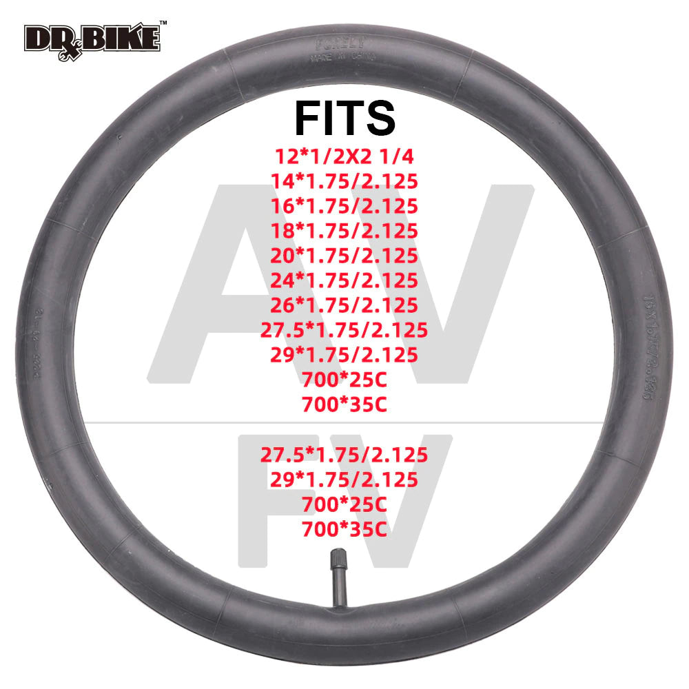 Bicycle Bike Tire Inner Tubes  - Sizes 12/16/20/24/26 