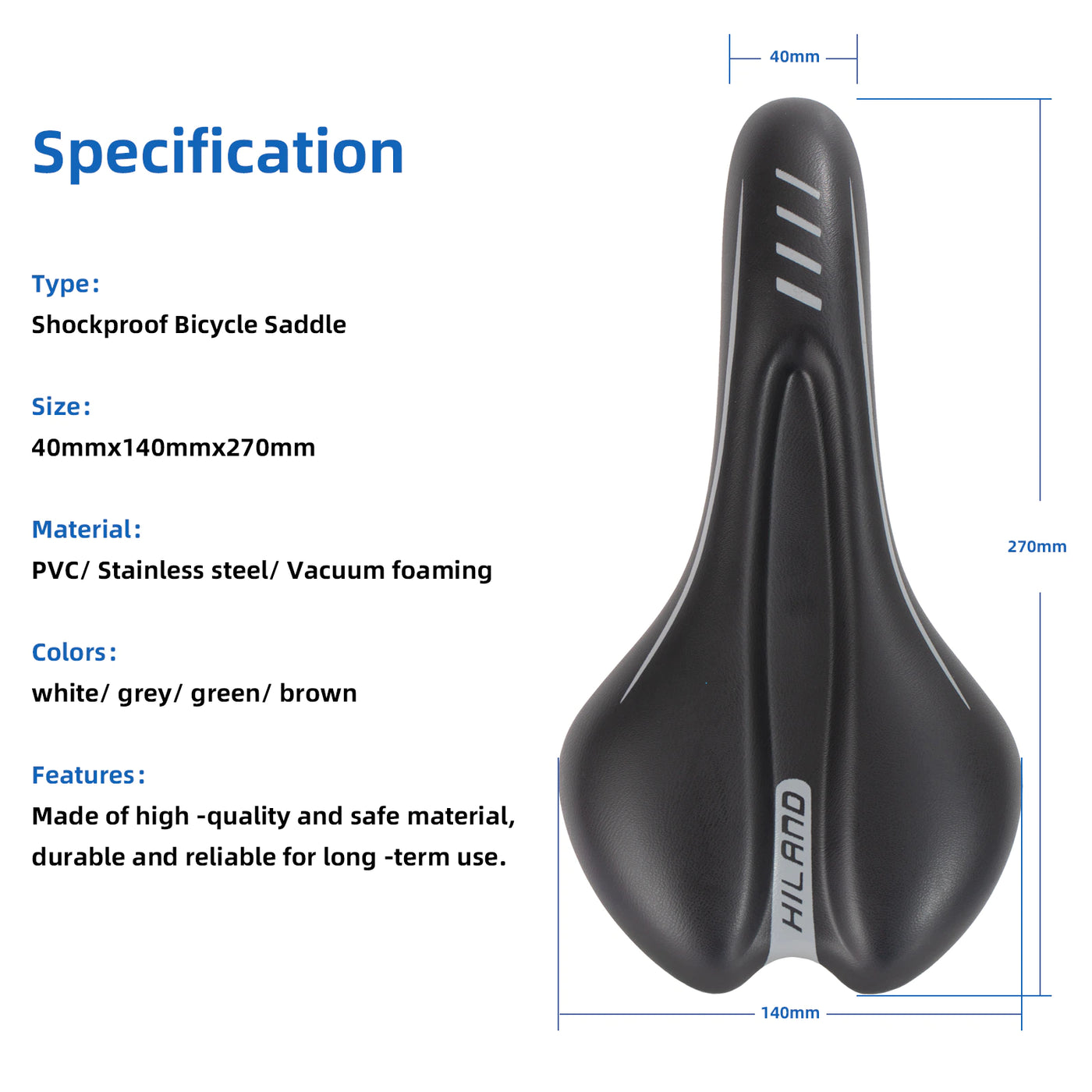 Comfortable Shockproof Bike Saddle 