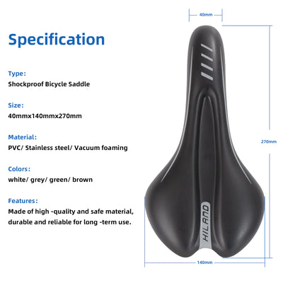 Comfortable Shockproof Bike Saddle 