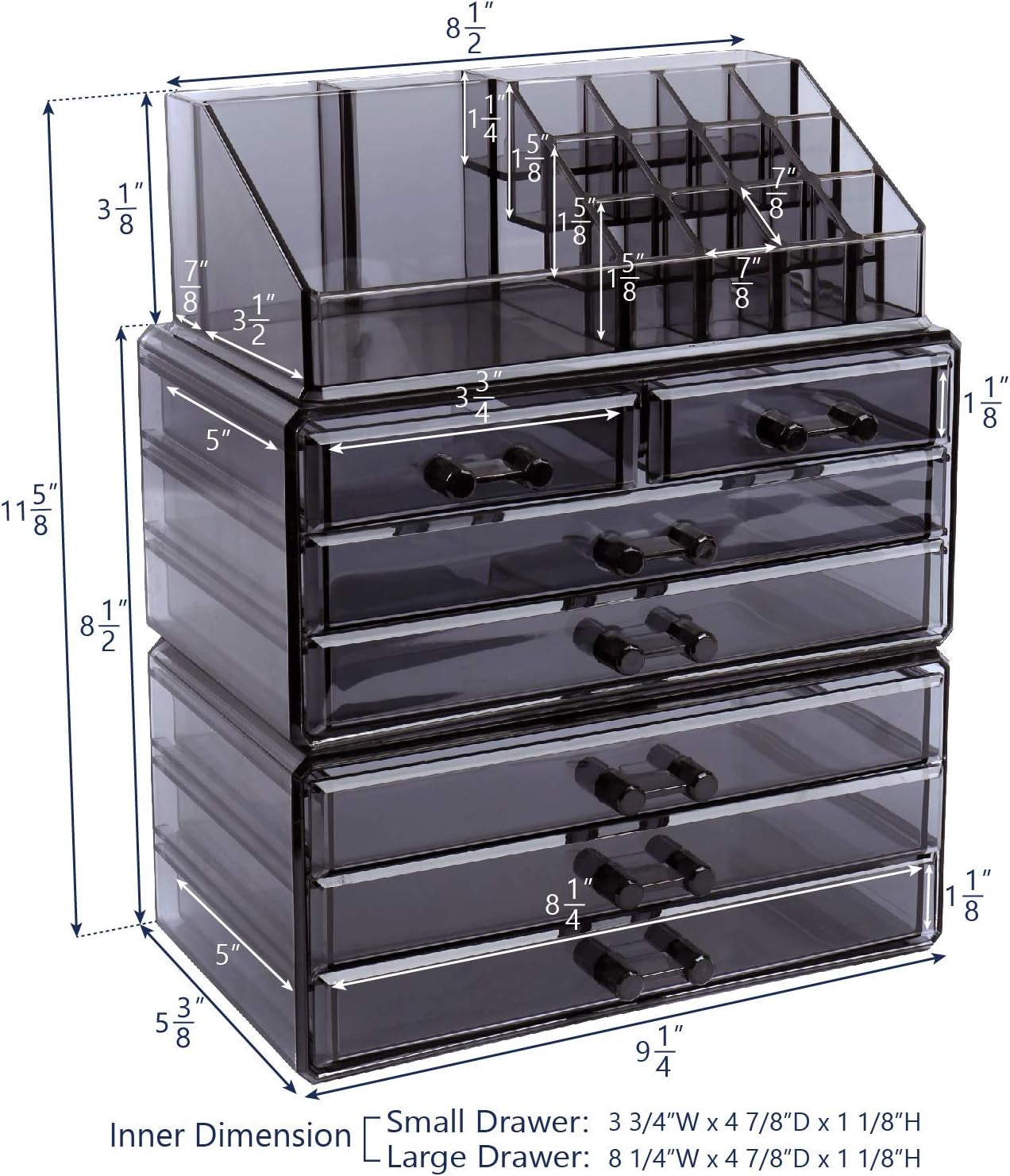  Makeup and Jewelry Storage Case