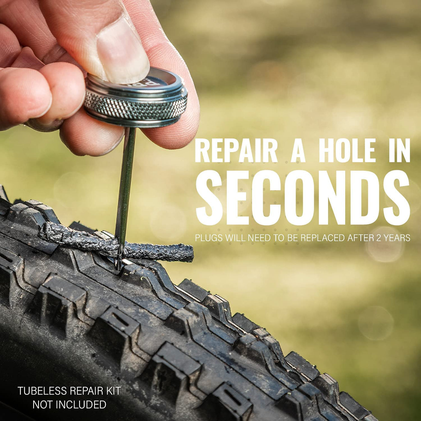 Tubeless Tire Repair Kit Refills for Bicycle Tires, 20 Rope Plug Pack