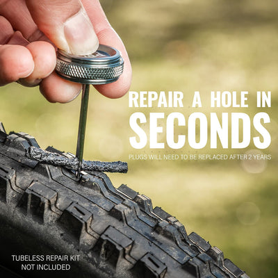 Tubeless Tire Repair Kit Refills for Bicycle Tires, 20 Rope Plug Pack