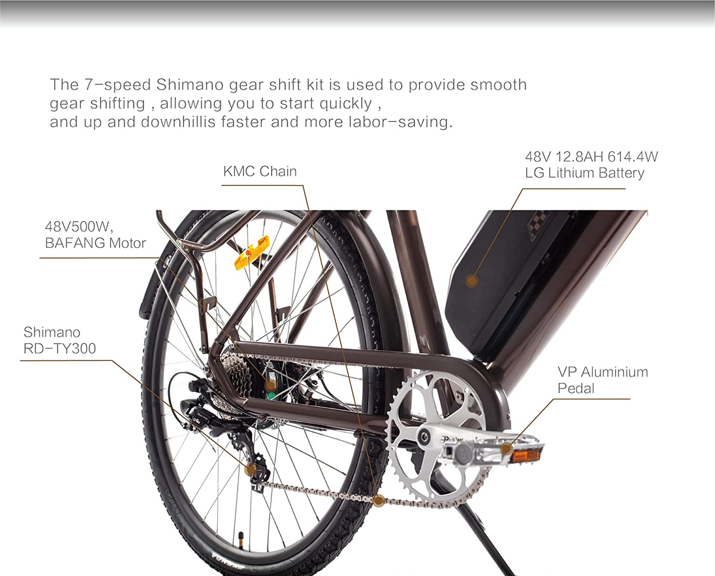 28" inch Electric Bike - 500 Watts