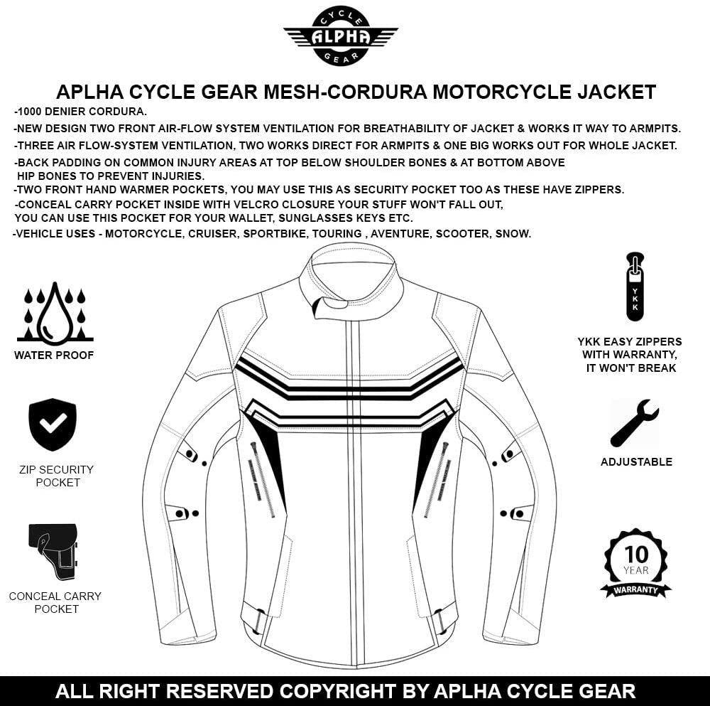 "Ultimate Waterproof Men's Motorcycle Jacket: CE Armor, Offroad Adventure-Ready, and Dirtbike-Proof!"
