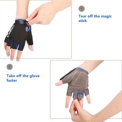  Half Fingered Cycling Bike Gloves 