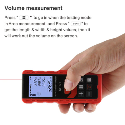 Noyafa NF-271 Laser Distance Meter: 40M/80M Rangefinder Tape Measure Device with Digital Ruler - Professional Test Tool