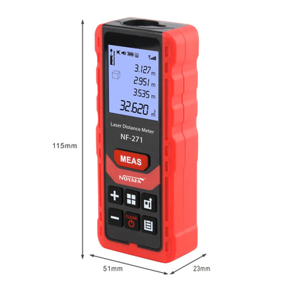 Noyafa NF-271 Laser Distance Meter: 40M/80M Rangefinder Tape Measure Device with Digital Ruler - Professional Test Tool
