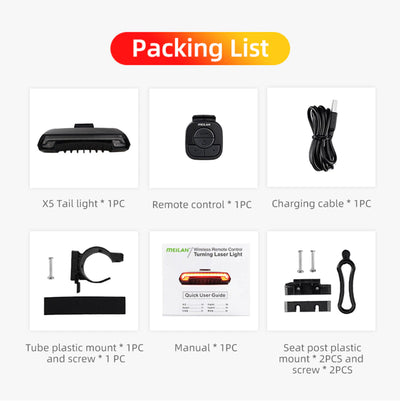 MEILAN X5 Smart Bike Brake Light