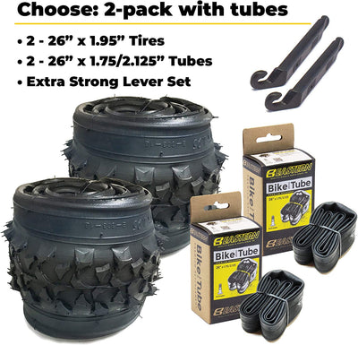 26 Inch Mountain Bike Tire Replacement Kit for Tires 26 X 1.95 