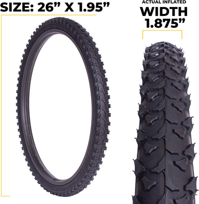 26 Inch Mountain Bike Tire Replacement Kit for Tires 26 X 1.95 
