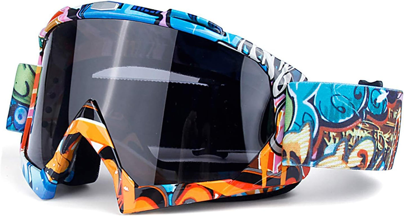 "High-Performance Adjustable Strap Motocross Racing Goggles for Motorcycle, Dirtbike, Cycling, Skiing 