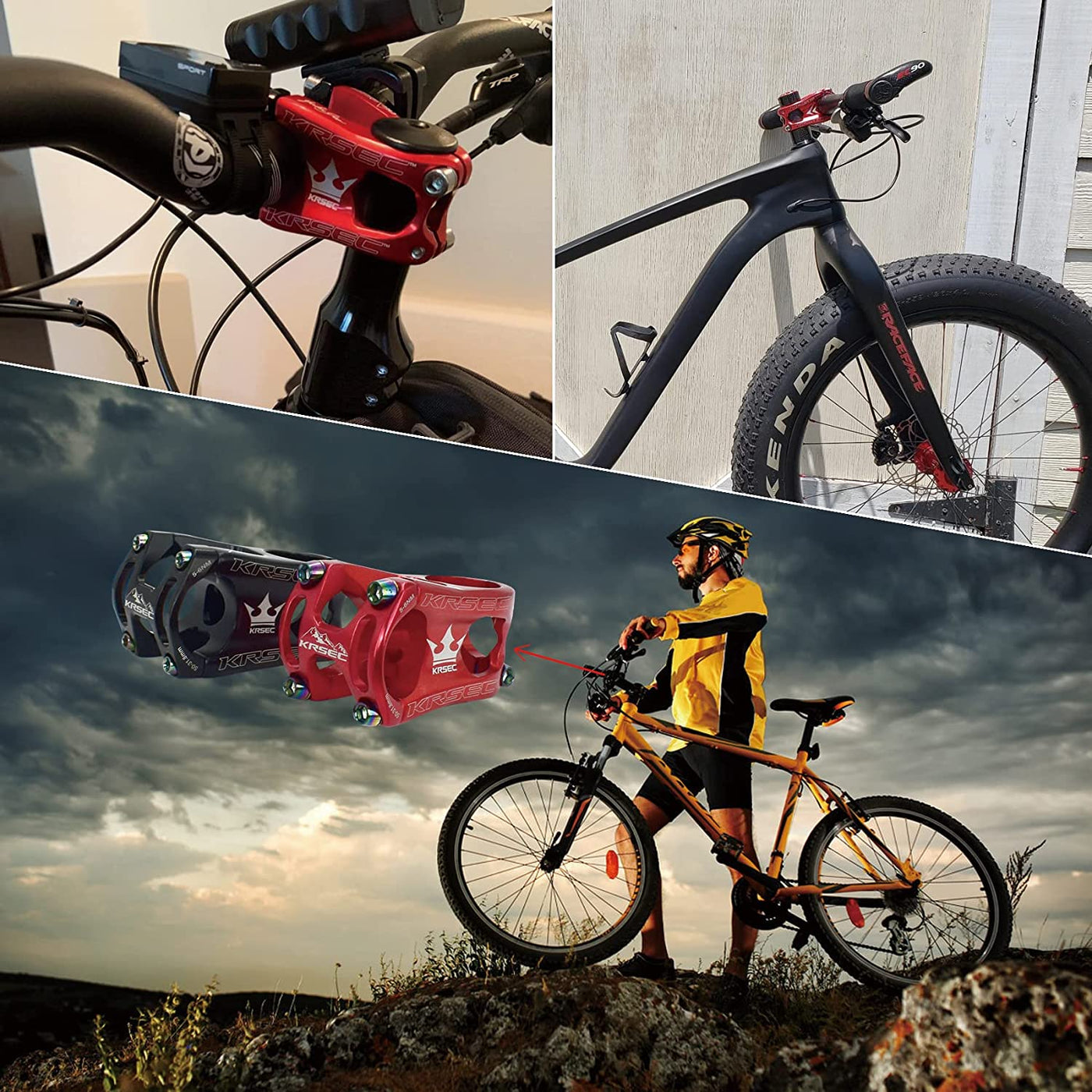 31.8 Stem 50Mm Mountain Bike Short Handlebar Stem 