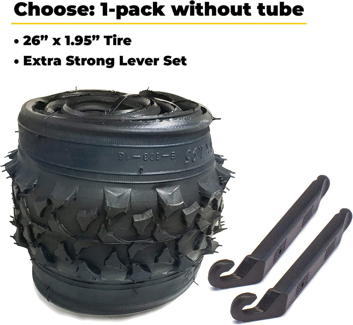 26 Inch Mountain Bike Tire Replacement Kit for Tires 26 X 1.95 