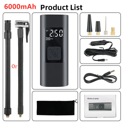 6000mAh Portable Electric Air Compressor